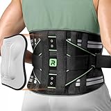 Rakiie Rückenstützgürtel für Herren und Damen, 8-fache Lendenwirbelstütze mit 3D-Pad,...