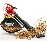 Hecht Laubsauger Elektro – 3300 Watt - Mit Häcksler 10:1 – Großer 45 L Fangsack –Leichte 3,2...