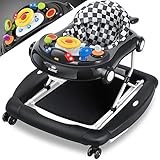 KIDIZ® 4in1 Lauflernhilfe Babywalker Spiel- und Lauflernwagen Gehfrei - Schaukelfunktion Babywippe...