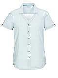 killtec Damen Funktionsbluse Kurzarm/Bluse KOS 46 WMN WVN SHRT, Aqua, 42, 42842-000