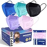 Haswee FFP2 Masken 20 Stück, 3D Becher Staubmaske Bunt,Atemschutzmaske CE0598 Zertifiziert, Einzeln...