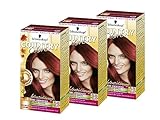 SCHWARZKOPF COUNTRY COLORS Intensiv-Tönung, Haarfarbe 58 Grand Canyon Granatrot, Stufe 2, 3er Pack...