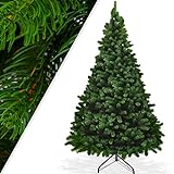 KESSER® Weihnachtsbaum künstlich PE 140cm mit 470 Spitzen, Tannenbaum künstlich Edeltanne...