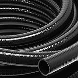 Wiltec Druck- und Saugschlauch 10m Teichschlauch 38mm (1 1/2') schwarz kältebeständig bis –5...