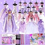 YumSur 2000-teiliges Modedesigner-Set für Mädchen mit 6 Schaufensterpuppen – ultimatives Näh-...