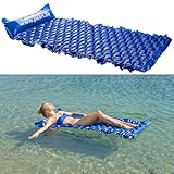 PEARL Luftmatratze Meer: Aufblasbare Komfort-Wasser-Luftmatratze, 155 x 76 cm, bis 80 kg (Wasser...