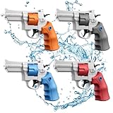 4 Stück Wasserpistole Kinder, 200CC Kapazität Links Rad Spielzeug, Große Reichweite Squirts bis...