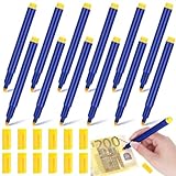 12 Stück Geldscheinprüfer Stift,Geldprüfstift,Falschgeld Stift, Geldscheinprüfer, Gefälschte...