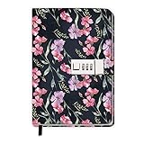 Trötsch Tagebuch mit Zahlenschloss Flowers: Notizbuch Bullet Journal