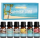 SALKING Sommer Ätherische Öle Set, 6x10mL 100% Aromatherapie Duftöl für Diffuser,...