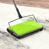 Housekeeps Teppichkehrer ohne Strom - Teppich Roller aus stabilem Eisen - nimmt Schmutz auf Böden...
