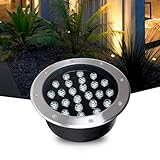 Außenlandschaftsbeleuchtung, Einbau-Bodenleuchten, wasserdicht, IP65, unterirdische Flutlichtlampe...