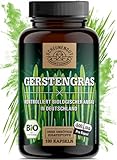 Gerstengras Kapseln -BIO- 180 Stück - 3000mg je Tagesdosis I WICHTIG: 100% Zertifizierte Bio-Ware I...