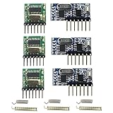 Marclix Wireless RX480E-4WQB 433Mhz RF Modul Sender und Empfänger 3 Sets 4-K-Ausgang Link Kit für...