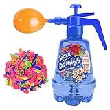 Wasserbomben Set 2-in-1-Luftballon-Pumpe für Kinder 1.5 L Water und Air Balloon Pumpen mit 500...