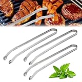 BBQ Sausage Turning Tongs, Stainless Steel Kitchen Cooking Tongs, Barbecue Sausage Turning Tongs,...