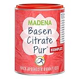 MADENA Premium BasenCitrate Pur Komplex nach Apotheker Rudolf Keil, Citrat-Basenpulver vegan 240g,...