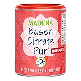 MADENA Premium BasenCitrate Pur Komplex nach Apotheker Rudolf Keil, Citrat-Basenpulver vegan 240g,...