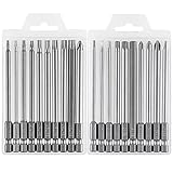 YUHIAKE Bit Set Lang, Magnetisch Bitsatz 20-teilig 100mm, Torx Bit T8-T40, Hex Bit H2-H6, PH1 PH2,...