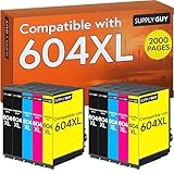 Supply Guy Druckerpatronen kompatibel mit Epson 604XL 604 XL Patronen für XP-3200 XP-4200 XP-2205...