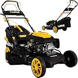 Craftfull Rasenmäher CR-196-30E | 4,4 KW 6 PS | 190 cm³ OHV Motor | Benzinrasenmäher - Mäher...