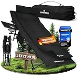 NORDICTRAILS Feldbett Campingbett klappbar - XXL gemütliche Campingliege | Faltbar, leicht & breit...