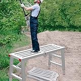 Verstellbare, faltbare industrielle Trittplattform, stabile Arbeitsbühne zum Waschen von...