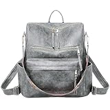 Damen-Rucksack, modischer -Rucksack, Geldbörse für Damen, große Designer-Reise-, umwandelbare...