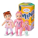 BABY Born, Minipuppen, Minis - Doppelpack Alex&Anna, Zwei 7 cm große Püppchen mit Accessoires,...