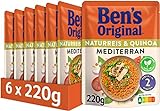 Ben's Original Express-Reis & Korn Natur Reis & Quinoa Mediterran, 6 Packungen (6 x 220g)