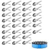 Metall Klammern Für Poolabdeckung, Planenclips Pool Klammern Für Abdeckplane, Poolabdeckungs...