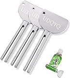 UDQYQ 3 Stücke Tubenquetscher Edelstahl Tubenausdrücker Metall Zahnpasta Squeezer Tubenaufroller...