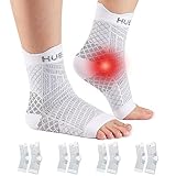 HUEGLO 4Paar Sprunggelenkbandage Orthopädische Kompressionssocken Neuropathie Knöchelbandage...