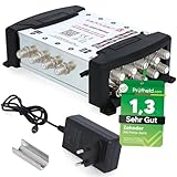 [ Test SEHR GUT *] ZEHNDER 9/8 Multischalter für Quattro & Quad LNB, Multiswitch für 2 Satelliten...