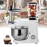 pealiritansemen Standmixer Mit 6 L Edelstahlschüssel Und Spritzschutz, 6-Fach Einstellbar,...