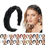 Haarreifen Damen, Geflochtener Haarreif Haarschmuck Elegant Breit Haarreif Kordsamt Oktoberfest...