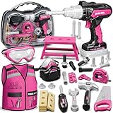 KidBloom Werkzeugkoffer Kinder Geschenk Mädchen 3 Jahre, Kinderspielzeug ab 3 Jahre mit...