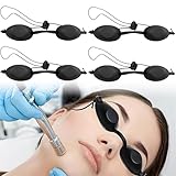 LAJUP 4 Stück Solariumbrille Uv Solarium Schutzbrille Sonnenschutz Brille Für Sonnenbank Beauty...