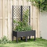 Homgoday Pflanzkübel mit Rankgitter, Pflanzkasten mit Spalier, Blumenkübel mit Gartenspalier,...