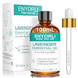 ENYORLI Ätherisches Lavendelöl 100mL Lavendelöl 100% Rein & Unverdünnt, Ideal für Aromatherapie...