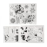 RASTKY Einfach zu Verwendende Transparente Stempel Zum Thema Weihnachten für Scrapbooking und...