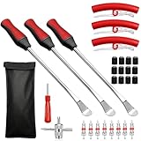 28 Stück Reifenmontierhebel Set - Reifen Hebel Werkzeug Löffel mit 3 Rad Felge Protektoren -...