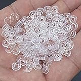 Wohnkultur,S Clip 300 Stück für Loom Gummiband für DIY Armbandherstellung Nachfüllset S Clip 300...