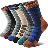 Kinder Merino Wandersocken Jungen Mädchen Wolle Warme Sportsocken Dicke Thermosocken Trekking...