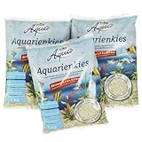 Dehner Aqua Aquarienkies, Körnung 5 - 8 mm, 3 x 5 kg (15 kg), weiß