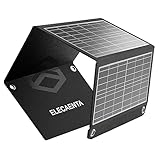 ELECAENTA 22W ETFE Solar Ladegerät Faltbar Solarpanel 2-Port USB(5V/4A insgesamt) IP54 Wasserdicht...