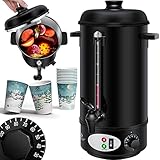 KESSER® Glühweinkessel 8L Edelstahl Inkl. 10x Becher Glühweinkocher mit Thermostat...