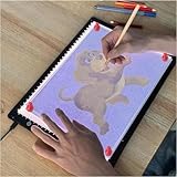 YINGWOND Leuchttisch A4 Magnetisch Diamond Painting Lichtplatte Typ-C Stromkabel Ultra-dünne Pad...