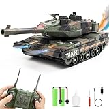Hitish RC Panzer mit Schießfunktion für Kinder Erwachsene, 2,4G Ferngesteuerter Armee Tank...