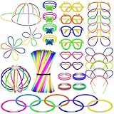 330 Leuchtstäbe Knicklichter Party Set Hochzeit Neon Party Knicklicht Glow Sticks Deko...